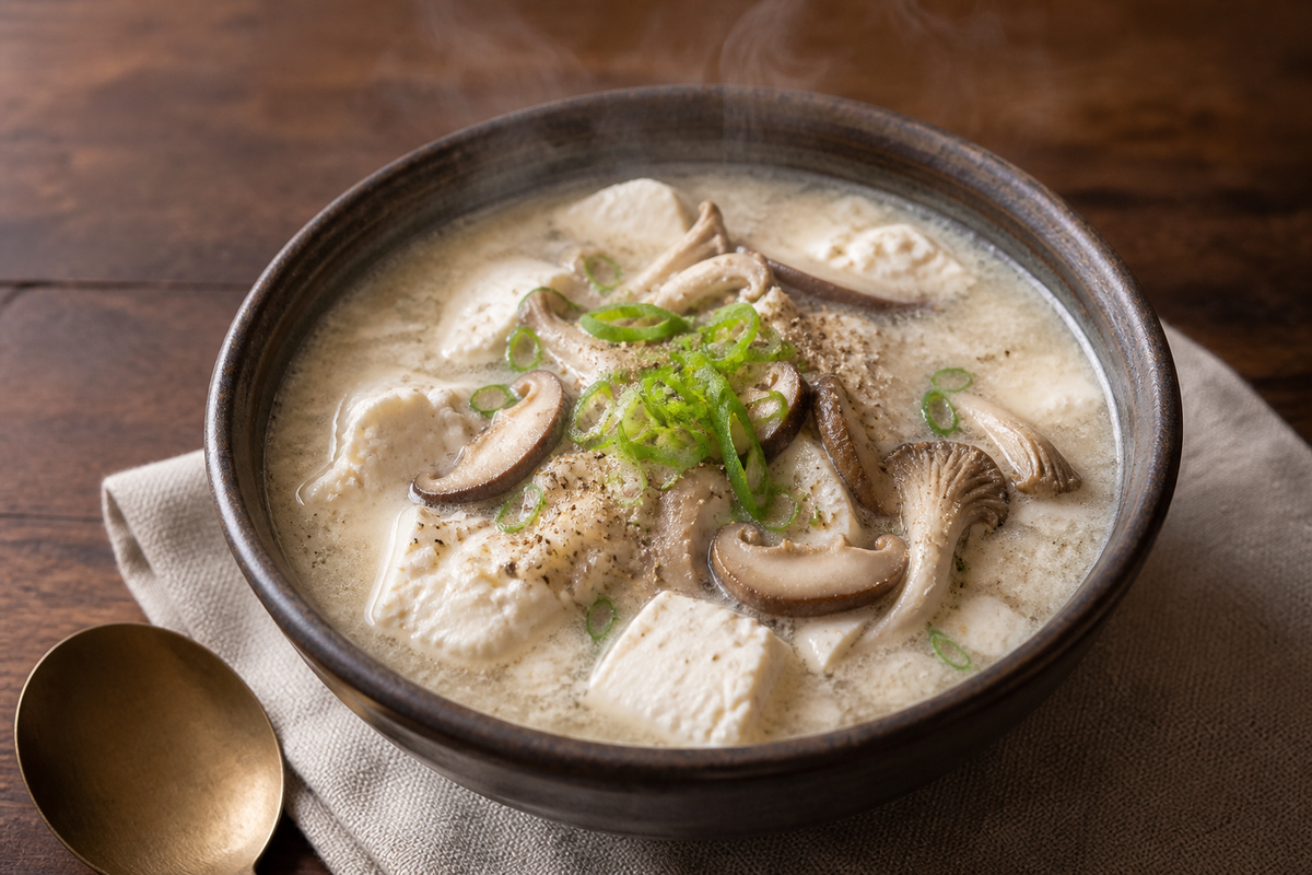 들깨 버섯 순두부탕 레시피: 고소하게 끓이는 30분 한 그릇